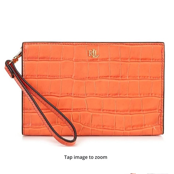 Lauren Ralph Lauren Handbags - NWT Lauren Ralph Lauren Embossed Leather Small Pouch